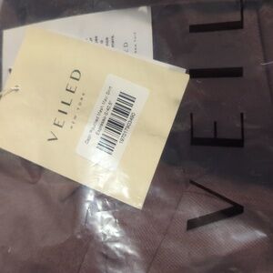 Veiled Rouched Mesh Maxi Skirt- S